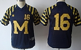 Michigan Wolverines #16 Denard Robinson Navy Blue Throwback Kids Jerseys,baseball caps,new era cap wholesale,wholesale hats