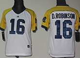 Michigan Wolverines #16 Denard Robinson White Kids Jerseys,baseball caps,new era cap wholesale,wholesale hats