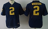 Michigan Wolverines #2 Charles Woodson Navy Blue Kids Jerseys,baseball caps,new era cap wholesale,wholesale hats