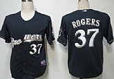 Milwaukee Brewers #37 Rogers Navy Blue Jerseys,baseball caps,new era cap wholesale,wholesale hats