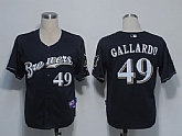 Milwaukee Brewers #49 Gallardo Blue Cool Base(B) Jerseys,baseball caps,new era cap wholesale,wholesale hats
