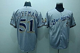 Milwaukee Brewers #51 Hoffman grey(40th) Jerseys,baseball caps,new era cap wholesale,wholesale hats