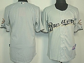 Milwaukee Brewers Blank Gray Jerseys,baseball caps,new era cap wholesale,wholesale hats