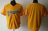 Milwaukee Brewers Blank Yellow Jerseys,baseball caps,new era cap wholesale,wholesale hats