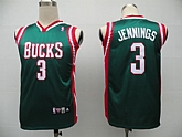 Milwaukee Bucks #3 Brandon Jennings green Jerseys,baseball caps,new era cap wholesale,wholesale hats