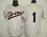 Minnesota Twins #1 Hudson Cream Jerseys,baseball caps,new era cap wholesale,wholesale hats