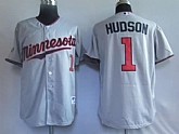 Minnesota Twins #1 Hudson Grey Jerseys,baseball caps,new era cap wholesale,wholesale hats