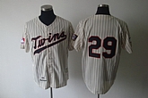 Minnesota Twins #29 Carew Cream White Strip Jerseys,baseball caps,new era cap wholesale,wholesale hats