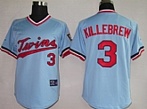Minnesota Twins #3 Harmon Killebrew blue throwback Jerseys,baseball caps,new era cap wholesale,wholesale hats