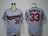 Minnesota Twins #33 Morneau Grey Jerseys,baseball caps,new era cap wholesale,wholesale hats