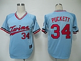 Minnesota Twins #34 Puckett Blue M&N Jerseys,baseball caps,new era cap wholesale,wholesale hats