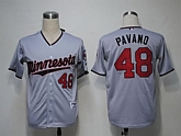 Minnesota Twins #48 Pavano Grey Jerseys,baseball caps,new era cap wholesale,wholesale hats