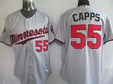 Minnesota Twins #55 Capps Grey Jerseys,baseball caps,new era cap wholesale,wholesale hats