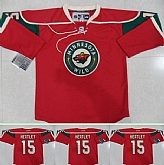 Minnesota Wilds #15 HEATLEY Red Jerseys,baseball caps,new era cap wholesale,wholesale hats