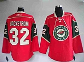 Minnesota Wilds #32 BACKSTROM red Jerseys,baseball caps,new era cap wholesale,wholesale hats