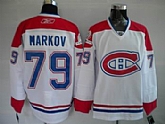 Montreal Canadiens #79 MARKOV White C Patch Jerseys,baseball caps,new era cap wholesale,wholesale hats