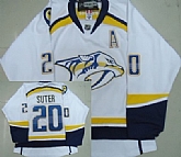 Nashville Predators #20 Ryan Suter 2012 White Jerseys,baseball caps,new era cap wholesale,wholesale hats