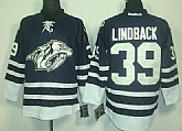 Nashville Predators #39 Anders Lindback Blue Third Jerseys,baseball caps,new era cap wholesale,wholesale hats