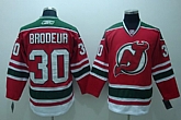 New Jerseys Devils #30 Brodeur red-green Jerseys,baseball caps,new era cap wholesale,wholesale hats