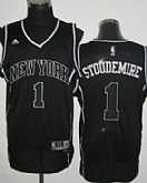 New York Knicks #1 Amare Stoudemire All Black With Swingman White Jerseys,baseball caps,new era cap wholesale,wholesale hats