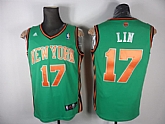 New York Knicks #17 Jeremy Lin St. Patricks Day Green Jerseys,baseball caps,new era cap wholesale,wholesale hats
