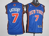 New York Knicks #7 Anthony Blue Revolution 30 Authentic Jerseys,baseball caps,new era cap wholesale,wholesale hats