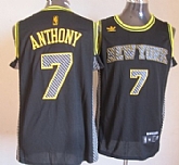 New York Knicks #7 Carmelo Anthony Black Electricity Fashion Jerseys,baseball caps,new era cap wholesale,wholesale hats