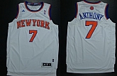 New York Knicks #7 Carmelo Anthony Revolution 30 Swingman 2013 White Jerseys,baseball caps,new era cap wholesale,wholesale hats
