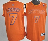 New York Knicks #7 Carmelo Anthony Revolution 30 Swingman Orange Red Big Color Jerseys,baseball caps,new era cap wholesale,wholesale hats