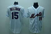 New York Mets #15 Carlos Beltran White Jerseys,baseball caps,new era cap wholesale,wholesale hats