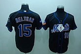 New York Mets #15 Carlos Beltran black Jerseys,baseball caps,new era cap wholesale,wholesale hats