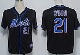 New York Mets #21 Duda Black Jerseys,baseball caps,new era cap wholesale,wholesale hats