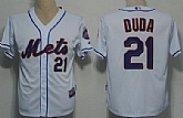 New York Mets #21 Duda White Jerseys,baseball caps,new era cap wholesale,wholesale hats
