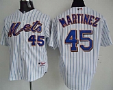New York Mets #45 Martinez white Jerseys,baseball caps,new era cap wholesale,wholesale hats