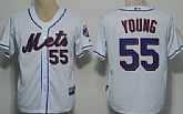 New York Mets #55 Young White Jersey,baseball caps,new era cap wholesale,wholesale hats