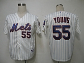 New York Mets #55 Young White Jerseys,baseball caps,new era cap wholesale,wholesale hats