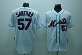 New York Mets #57 Johan Santana white Jerseys,baseball caps,new era cap wholesale,wholesale hats