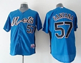 New York Mets #57 Santana 2011 Blue Jerseys,baseball caps,new era cap wholesale,wholesale hats