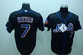 New York Mets #7 Jose Reyes Black Jerseys,baseball caps,new era cap wholesale,wholesale hats