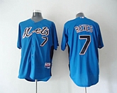New York Mets #7 Reves Blue Jerseys,baseball caps,new era cap wholesale,wholesale hats