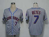 New York Mets #7 Reyes Grey Cool Base Jerseys,baseball caps,new era cap wholesale,wholesale hats