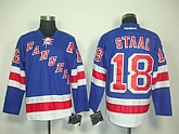 New York Rangers #18 Staal Blue A Patch Jerseys,baseball caps,new era cap wholesale,wholesale hats