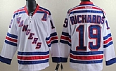 New York Rangers #19 Brad Richards White Jerseys,baseball caps,new era cap wholesale,wholesale hats