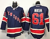 New York Rangers #61 Rick Nash Dark Blue Third 85TH Jerseys,baseball caps,new era cap wholesale,wholesale hats
