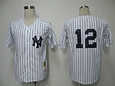 New York Yankees #12 Eduardo Nunez White M&N Jerseys,baseball caps,new era cap wholesale,wholesale hats