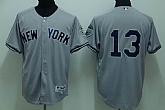 New York Yankees #13 Alex Rodriguez gray Jerseys,baseball caps,new era cap wholesale,wholesale hats