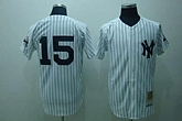 New York Yankees #15 Thurman Munson Mitchell & Ness white Jerseys,baseball caps,new era cap wholesale,wholesale hats
