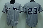 New York Yankees #23 Don Mattingly grey Jerseys,baseball caps,new era cap wholesale,wholesale hats