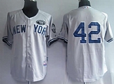 New York Yankees #42 Mariano Rivera grey GMS patch Jerseys,baseball caps,new era cap wholesale,wholesale hats