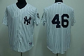 New York Yankees #46 Andy Pettitte white Jerseys,baseball caps,new era cap wholesale,wholesale hats